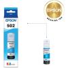 imageEPSON 502 EcoTank Ink Ultrahigh Capacity Bottle Cyan Works with ET2750 ET2760 ET2850 ET3750 ET3760 ET3850 ET4850 and other select EcoTank modelsCyan