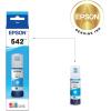 imageEPSON 542 EcoTank Ink Ultrahigh Capacity Bottle Cyan T542220S Works with EcoTank Pro ET5150 ET5170 ET5180 ET5800 ET5850 ET5880 ET16600 ET16650236 Fl Oz Pack of 1