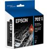 imageEPSON 702 DURABrite Ultra Ink High Capacity Cyan Cartridge T702XL220S Works with WorkForce Pro WF3720 WF3730 WF3733Black