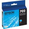 imageEPSON 702 DURABrite Ultra Ink High Capacity Cyan Cartridge T702XL220S Works with WorkForce Pro WF3720 WF3730 WF3733Black