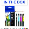 imageEPSON 702 DURABrite Ultra Ink High Capacity Cyan Cartridge T702XL220S Works with WorkForce Pro WF3720 WF3730 WF3733Black and color combo pack