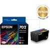 imageEPSON 702 DURABrite Ultra Ink Standard Capacity Color Combo Pack T702520S Works with WorkForce Pro WF3720 WF3730 WF3733