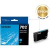 imageEPSON 702 DURABrite Ultra Ink Standard Capacity Cyan Cartridge T702220S Works with WorkForce Pro WF3720 WF3730 WF3733