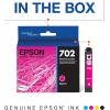 imageEPSON 702 DURABrite Ultra Ink Standard Capacity Magenta Cartridge T702320S Works with WorkForce Pro WF3720 WF3730 WF3733 1 Count Pack of 11 Count Pack of 2