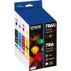imageEPSON 786 DURABrite Ultra Ink High Capacity Yellow Cartridge T786XL420S Works with WorkForce WF5110 WF5190 WF5620 WF5690Black and color combo pack