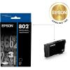 imageEPSON 802 DURABrite Ultra Ink Standard Capacity Black Cartridge T802120S Works with WorkForce Pro WF4720 WF4730 WF4734 WF4740
