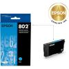 imageEPSON 802 DURABrite Ultra Ink Standard Capacity Cyan Cartridge T802220S Works with WorkForce Pro WF4720 WF4730 WF4734 WF4740