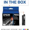 imageEpson T702120BCS DURABrite Ultra Black and Color Combo Pack Standard Capacity Cartridge Ink ampamp T702XL120S DURABrite Ultra Black High Capacity Cartridge Ink