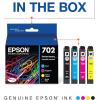 imageEpson T702120BCS DURABrite Ultra Black and Color Combo Pack Standard Capacity Cartridge Ink ampamp T702XL120S DURABrite Ultra Black High Capacity Cartridge Ink