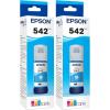 imageEPSON 542 EcoTank Ink Ultrahigh Capacity Bottle Cyan T542220S Works with EcoTank Pro ET5150 ET5170 ET5180 ET5800 ET5850 ET5880 ET16600 ET16650236 Fl Oz Pack of 2