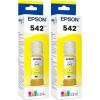 imageEpson 542 EcoTank Ink Ultrahigh Capacity Bottle Yellow T542420S Works with EcoTank Pro ET5150 ET5170 ET5180 ET5800 ET5850 ET5880 ET16600 ET166502367 Fl Oz Pack of 2