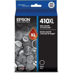 imageEPSON 410 Claria Premium Ink High Capacity T410XL020 Works with Expression Premium XP530 XP630 XP640 XP7100 XP830Black