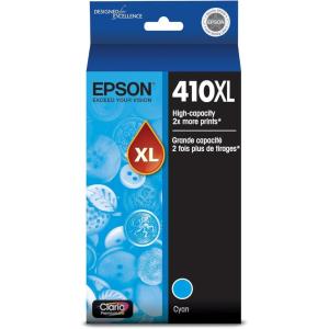 imageEPSON 410 Claria Premium Ink High Capacity T410XL020 Works with Expression Premium XP530 XP630 XP640 XP7100 XP830Cyan