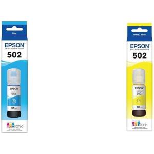 imageEPSON 502 EcoTank Ink Ultrahigh Capacity Bottle Cyan Works with ET2750 ET2760 ET2850 ET3750 ET3760 ET3850 ET4850 and other select EcoTank modelsCyan