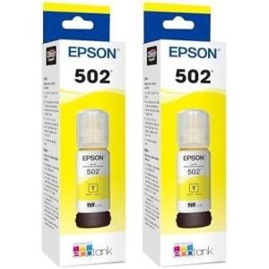 imageEPSON 502 EcoTank Ink Ultrahigh Capacity Bottle Cyan Works with ET2750 ET2760 ET2850 ET3750 ET3760 ET3850 ET4850 and other select EcoTank modelsYellow