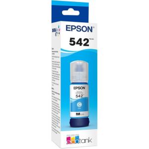imageEPSON 542 EcoTank Ink Ultrahigh Capacity Bottle Cyan T542220S Works with EcoTank Pro ET5150 ET5170 ET5180 ET5800 ET5850 ET5880 ET16600 ET16650236 Fl Oz Pack of 1