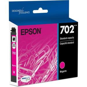 imageEPSON 702 DURABrite Ultra Ink Standard Capacity Magenta Cartridge T702320S Works with WorkForce Pro WF3720 WF3730 WF3733 1 Count Pack of 11 Count Pack of 1