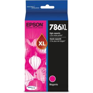imageEPSON 786 DURABrite Ultra Ink High Capacity Yellow Cartridge T786XL420S Works with WorkForce WF5110 WF5190 WF5620 WF5690Magenta