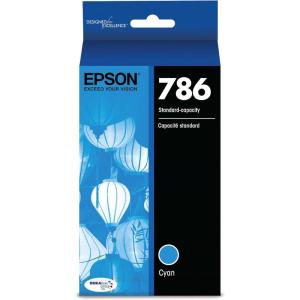 imageEPSON 786 DURABrite Ultra Ink Standard Capacity Cyan Cartridge T786220 Works with WorkForce WF5110 WF5190 WF5620 WF5690