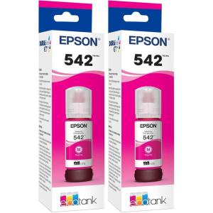 imageEpson 542 EcoTank Ink Ultrahigh Capacity Bottle Magenta T542320S Works with EcoTank Pro ET5150 ET5170 ET5180 ET5800 ET5850 ET5880 ET16600 ET1665042944 Fl Oz Pack of 2