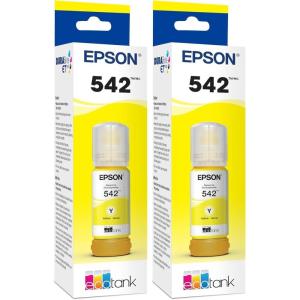 imageEpson 542 EcoTank Ink Ultrahigh Capacity Bottle Yellow T542420S Works with EcoTank Pro ET5150 ET5170 ET5180 ET5800 ET5850 ET5880 ET16600 ET166502367 Fl Oz Pack of 2