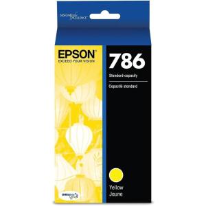 imageEpson 786 DURABrite Ultra Ink Standard Capacity Yellow Cartridge T786420 Works with Workforce WF5110 WF5190 WF5620 WF5690