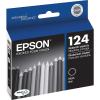imageEPSON 124 DURABrite Ultra Ink Standard Capacity Black Cartridge T124120S Works with Stylus NX125 NX127 NX130 NX230 NX330 NX420 NX430 WorkForce WF320 WF323 WF325 WF435Black