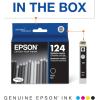 imageEPSON 124 DURABrite Ultra Ink Standard Capacity Black Cartridge T124120S Works with Stylus NX125 NX127 NX130 NX230 NX330 NX420 NX430 WorkForce WF320 WF323 WF325 WF435Black