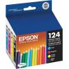 imageEPSON 124 DURABrite Ultra Ink Standard Capacity Black Cartridge T124120S Works with Stylus NX125 NX127 NX130 NX230 NX330 NX420 NX430 WorkForce WF320 WF323 WF325 WF435Ultra Black and Color Combo Pack