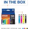 imageEPSON 124 DURABrite Ultra Ink Standard Capacity Black Cartridge T124120S Works with Stylus NX125 NX127 NX130 NX230 NX330 NX420 NX430 WorkForce WF320 WF323 WF325 WF435Ultra Black and Color Combo Pack