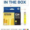 imageEPSON 124 DURABrite Ultra Ink Standard Capacity Black Cartridge T124120S Works with Stylus NX125 NX127 NX130 NX230 NX330 NX420 NX430 WorkForce WF320 WF323 WF325 WF435Yellow