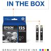 imageEPSON 125 DURABrite Ultra Ink Standard Capacity Black Dual Cartridge T125120D2 Works with Stylus NX125 NX127 NX130 NX230 NX420 NX530 NX625 WorkForce WF320 WF323 WF325 WF520