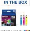 imageEPSON 125 DURABrite Ultra Ink Standard Capacity Color Combo Pack T125520S Works with Stylus NX125 NX127 NX130 NX230 NX420 NX530 NX625 WorkForce WF320 WF323 WF325 WF520