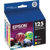 imageEPSON 125 DURABrite Ultra Ink Standard Capacity Color Combo Pack T125520S Works with Stylus NX125 NX127 NX130 NX230 NX420 NX530 NX625 WorkForce WF320 WF323 WF325 WF520