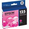 imageEPSON 125 DURABrite Ultra Ink Standard Capacity Magenta Cartridge T125320S Works with Stylus NX125 NX127 NX130 NX230 NX420 NX530 NX625 WorkForce WF320 WF323 WF325 WF520