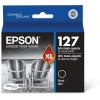 imageEPSON 127 DURABrite Ultra Ink Black Cartridge For NX530 NX625 WF3520 WF3530 WF3540 WF545 WF60 WF630 WF633 WF635 WF645 WF7010 WF7510 WF7520 WF840 WF845Water ResistantCyan