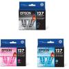 imageEPSON 127 DURABrite Ultra Ink Black Cartridge For NX530 NX625 WF3520 WF3530 WF3540 WF545 WF60 WF630 WF633 WF635 WF645 WF7010 WF7510 WF7520 WF840 WF845Water ResistantBlack