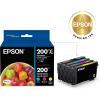imageEPSON 200 DURABrite Ultra Ink High Capacity Cyan Cartridge T200XL220S Works with WorkForce WF2520 WF2530 WF2540 Expression XP200 XP300 XP310 XP400 XP410Black and color combo pack