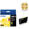 imageEPSON 202 Claria Ink High Capacity Yellow Cartridge T202XL420S Works with WorkForce WF2860 Expression XP5100Yellow