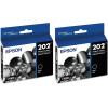 imageEPSON 202 Claria Ink Standard Capacity Black Cartridge T202120S Works with WorkForce WF2860 Expression XP5100Black