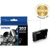 imageEPSON 202 Claria Ink Standard Capacity Black Cartridge T202120S Works with WorkForce WF2860 Expression XP5100Black