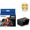 imageEPSON 202 Claria Ink Standard Capacity Black ampamp Color Cartridge Combo Pack T202120BCS Works with WorkForce WF2860 Expression XP5100