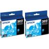 imageEPSON 202 Claria Ink Standard Capacity Cyan Cartridge T202220S Works with WorkForce WF2860 Expression XP5100Cyan