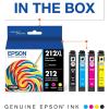 imageEPSON 212 Claria Ink High Capacity Black ampamp Standard Color Cartridge Combo Pack T212XLBCS  EPSON 212 Claria Ink High Capacity Black Cartridge T212XL120S