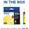 imageEPSON 212 Claria Ink High Capacity Yellow Cartridge T212XL420S Works with WorkForce WF2830 WF2850 Expression XP4100 XP4105High Capacity Pack of 2