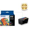 imageEPSON 212 Claria Ink Standard Capacity Color Combo Pack T212520S Works with WorkForce WF2830 WF2850 Expression XP4100 XP4105Ink Cartridge