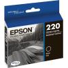 imageEPSON 220 DURABrite Ultra Ink Standard Capacity Yellow Cartridge T220420S Works with WorkForce WF2630 WF2650 WF2660 WF2750 WF2760 Expression XP320 XP420 XP424Black