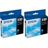 imageEPSON 220 DURABrite Ultra Ink Standard Capacity Yellow Cartridge T220420S Works with WorkForce WF2630 WF2650 WF2660 WF2750 WF2760 Expression XP320 XP420 XP424Cyan