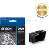 imageEPSON 252 DURABrite Ultra Ink Standard Capacity Black Dual Cartridge Pack T252120D2 Works with WorkForce WF3620 WF3640 WF7110 WF7610 WF7620 WF7710 WF7720 WF7210