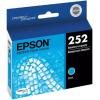 imageEPSON 252 DURABrite Ultra Ink Standard Capacity Cyan Cartridge T252220S Works with WorkForce WF3620 WF3640 WF7110 WF7610 WF7620 WF7710 WF7720 WF72101 Count Pack of 2